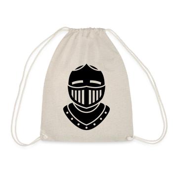 Knight Helmet - Drawstring Bag - nature - Front