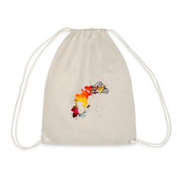 Motorcycle Motocross Sport Gp Fitness icon - Drawstring Bag - nature - Front