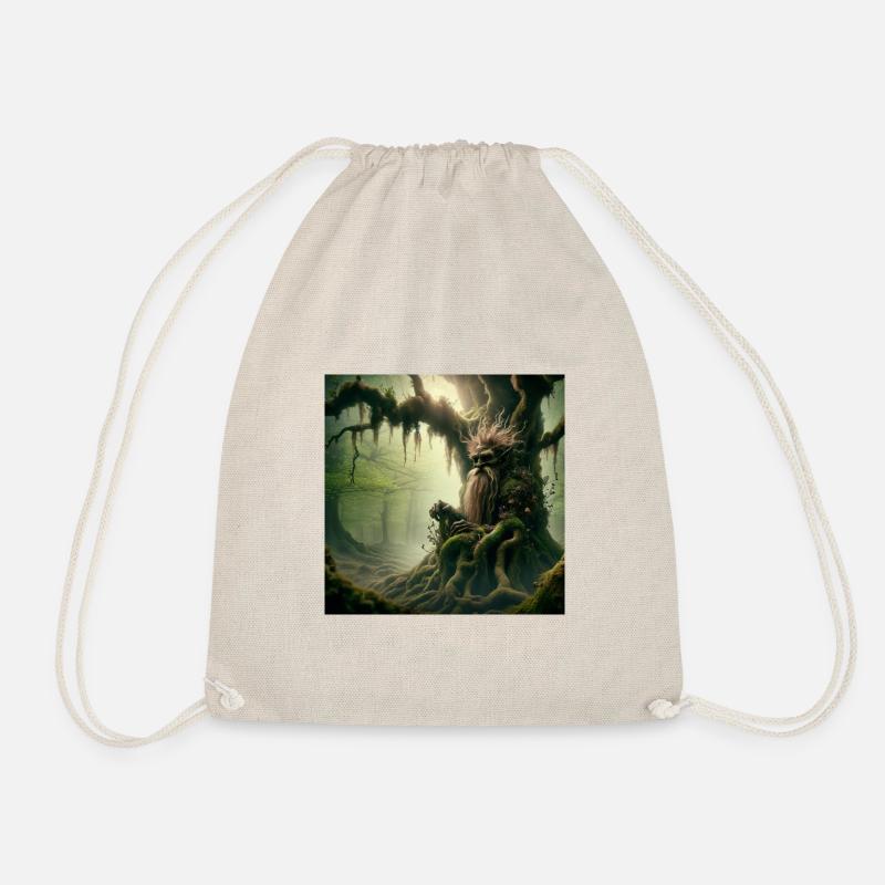 Troll im Baum - Turnbeutel - Natur