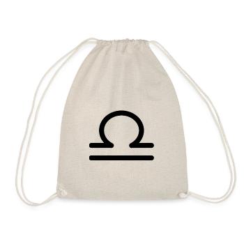 Libra zodiac black - Drawstring Bag - nature - Front