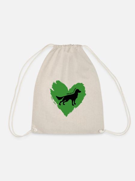 Little Münsterlander in the heart - Drawstring Bag - nature