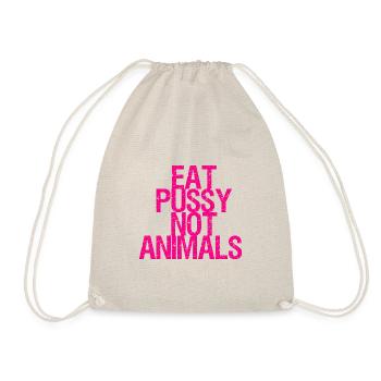 Manger la chatte pas des dictons végétaliens - Sac de sport léger - nature - Devant