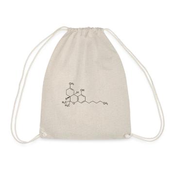 THC structural formula - Drawstring Bag - nature - Front