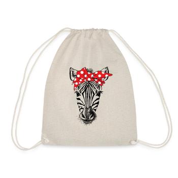 Zebra Bandana - Turnbeutel - Natur - Vorne