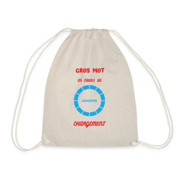 GROS MOT EN COURS DE CHARGEMENT - Sac de sport léger - nature - Devant