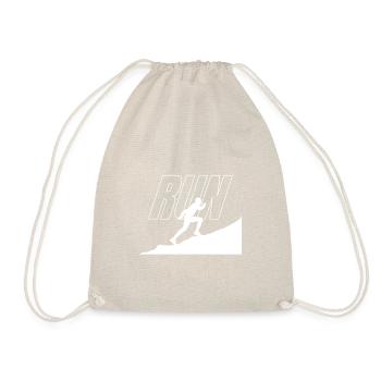 Laufen Design | Läufer & Jogger Geschenkidee - Turnbeutel - Natur - Vorne