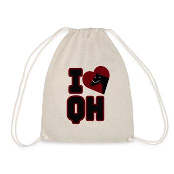 I LOVE QH - Drawstring Bag - nature - Front