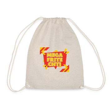 mega frite chti - Sac de sport léger - nature - Devant