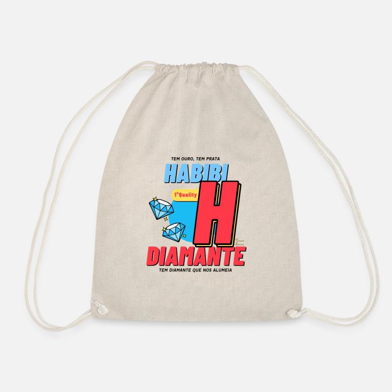 Capoeira Habibi Diamante - Drawstring Bag - nature