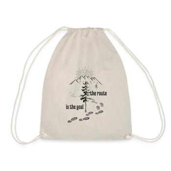 the route is the goal - Drawstring Bag - nature - Front