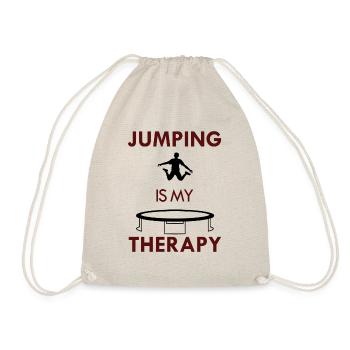Jumping as Therapy Trampoline Jumper Bounce - Drawstring Bag - nature - Front
