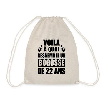 bogosse de 22 ans / anniversaire 22 ans - Sac de sport léger - nature - Devant