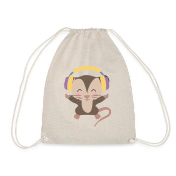 Casque pour musicien Opossum Listening Music Notes - Sac de sport léger - nature - Devant