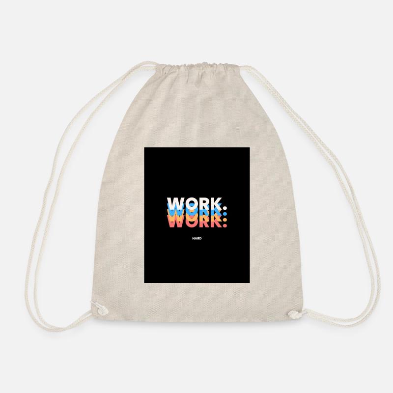 WORK - Drawstring Bag - nature