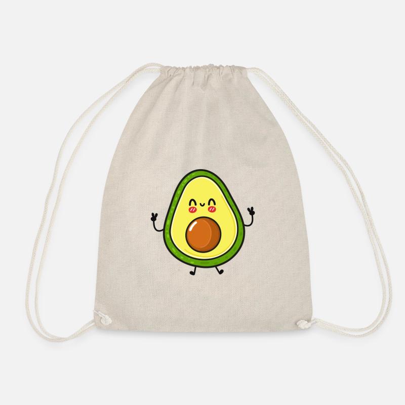 Zufriedene Avocado - Turnbeutel - Natur