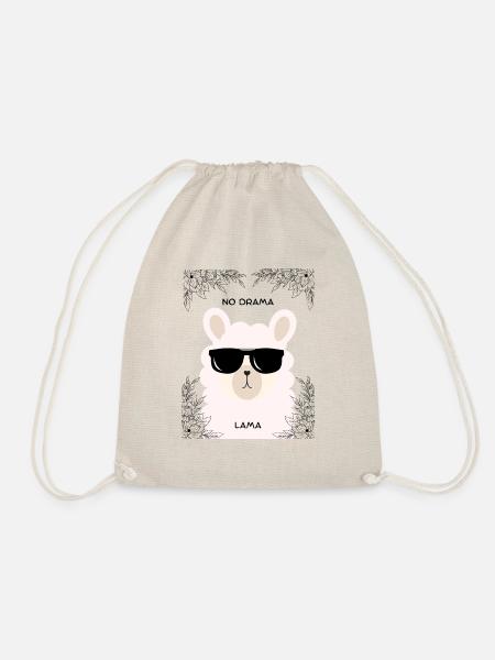 No Drama Lama - Drawstring Bag - nature