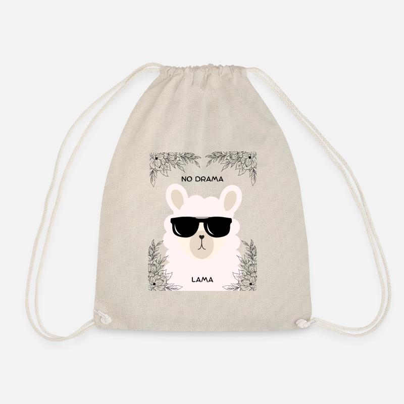 No Drama Lama - Drawstring Bag - nature