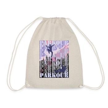 Parkour at dusk - Drawstring Bag - nature - Front