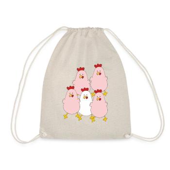 Groupe de poulets - Sac de sport léger - nature - Devant