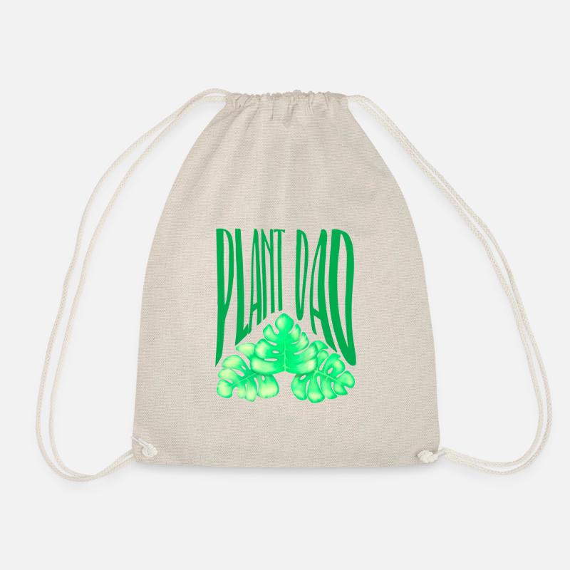 Plant dad - Drawstring Bag - nature