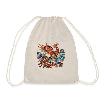 Phénix chinois traditionnel vibrant - Sac de sport léger - nature - Devant