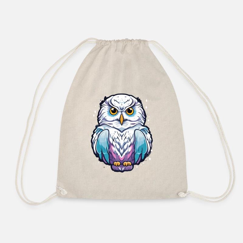 Snowy Owl - Drawstring Bag - nature