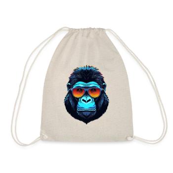Gorilla Face - Drawstring Bag - nature - Front