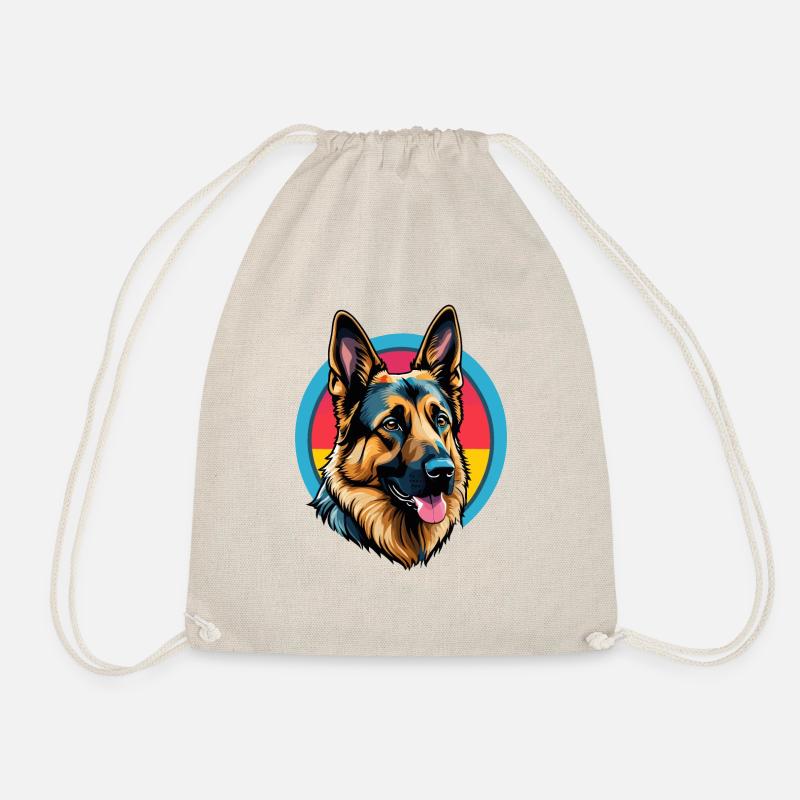 Deutscher Schäferhund - Turnbeutel - Natur