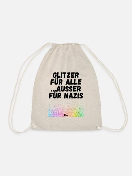 Glitzer für alle - Turnbeutel - Natur