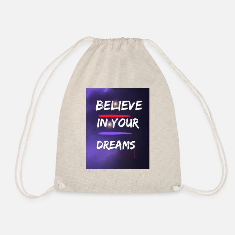 Believe - Drawstring Bag - nature