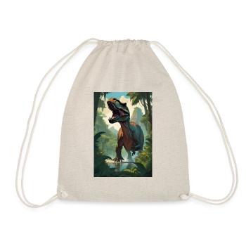 T Rex Tee V2 - Turnbeutel - Natur - Vorne
