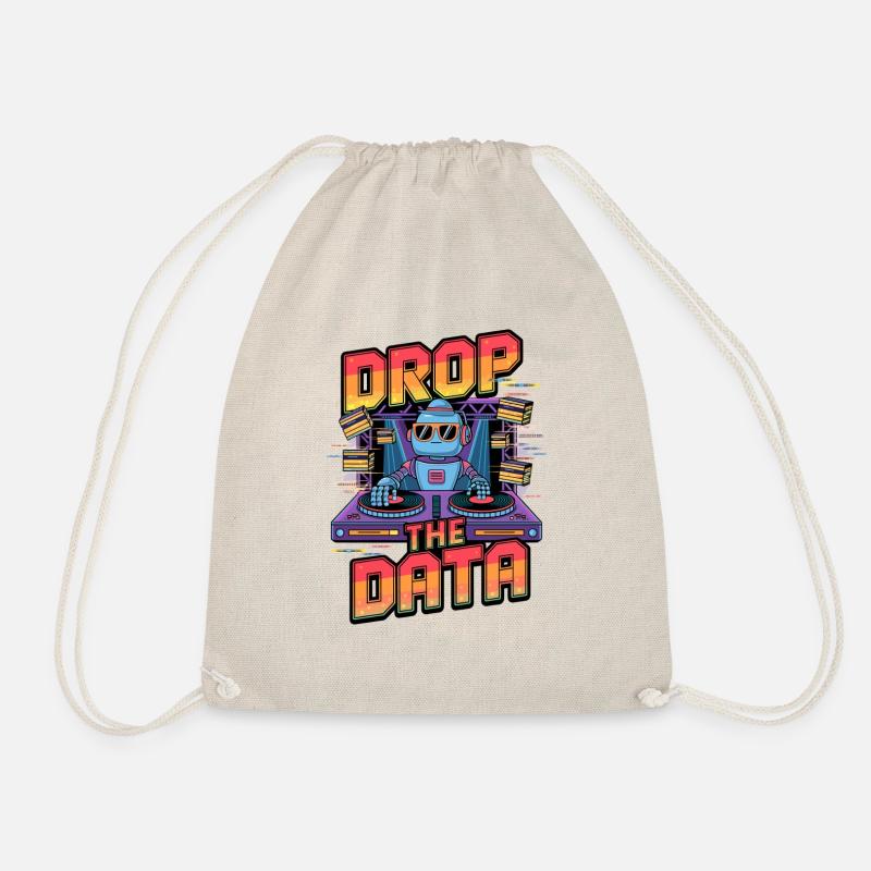 Déposez les données DJ Robot Techno Design - Sac de sport léger - nature