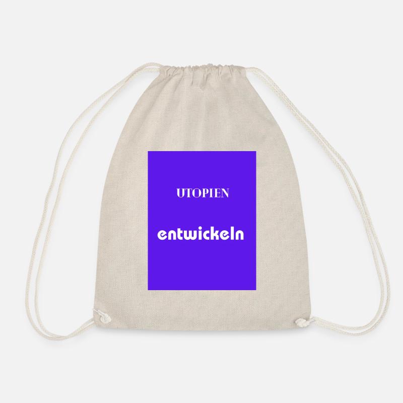 Utopian entwickeln - Drawstring Bag - nature