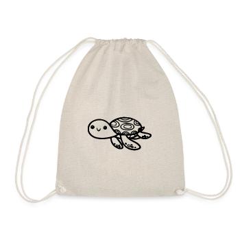 Idée cadeau tortue - Sac de sport léger - nature - Devant