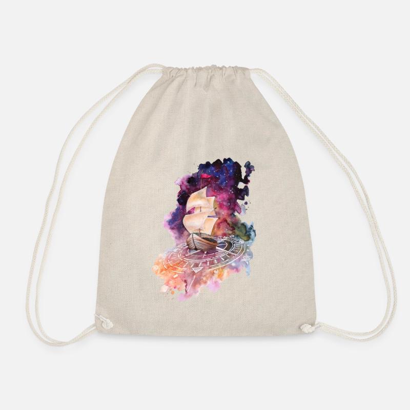 Space Ship - Drawstring Bag - nature