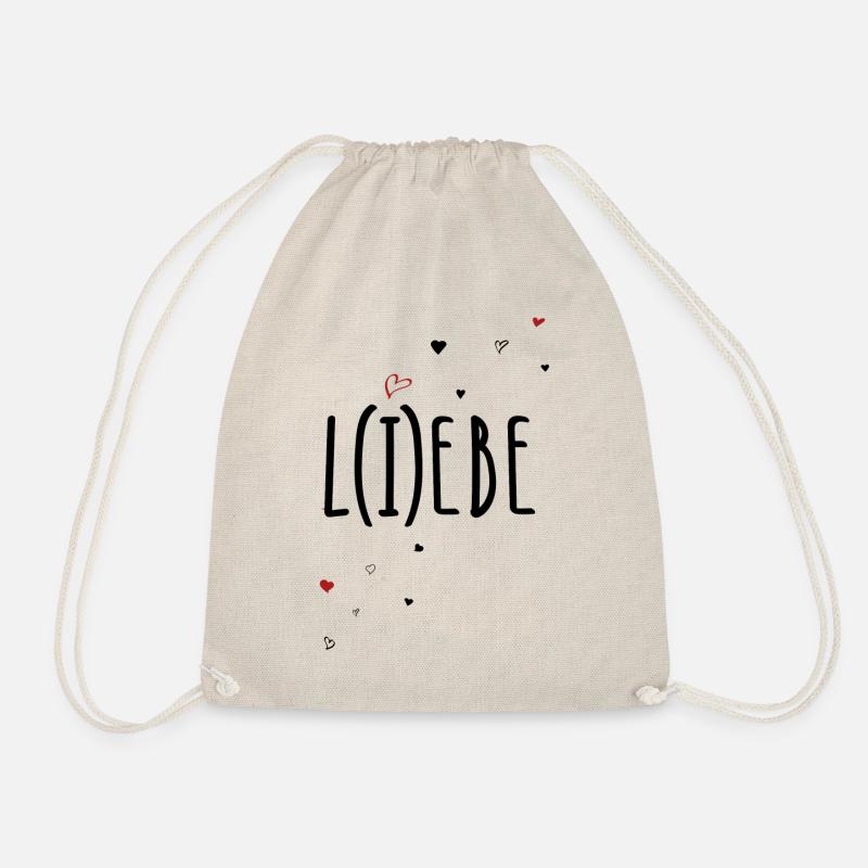 Liebe und Lebe - Turnbeutel - Natur