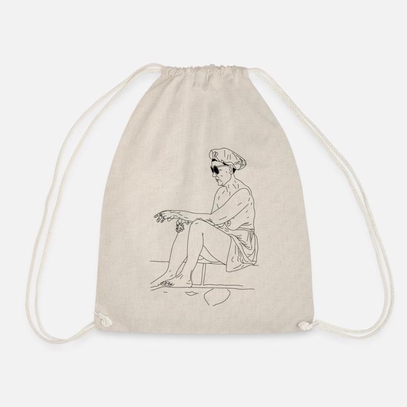 Naked lady - Drawstring Bag - nature