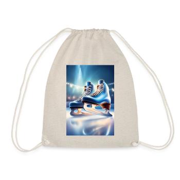 Patins à glace bleus - Sac de sport léger - nature - Devant