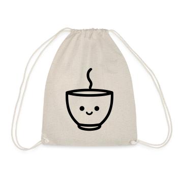 Kaffeebecher - Turnbeutel - Natur - Vorne