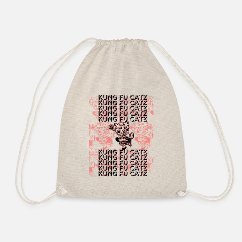 Kung Fu Catz - Drawstring Bag - nature