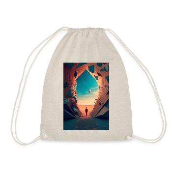 curtailing my existence surreal alluring color 03 - Drawstring Bag - nature - Front