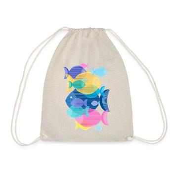 Poissons (Banc, Motif) - Sac de sport léger - nature - Devant