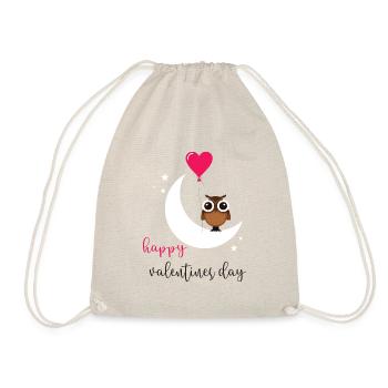 Valentine's Day Owl Heart Happy Valentine's Day - Sac de sport léger - nature - Devant