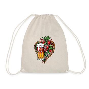 I love beer - Drawstring Bag - nature - Front
