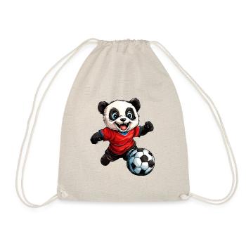 Football Pandas - Drawstring Bag - nature - Front