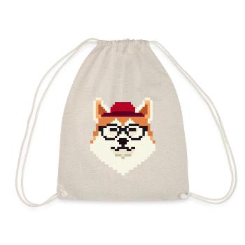 Akita Inu Pixel Art Amoureux des chiens Shiba - Sac de sport léger - nature - Devant