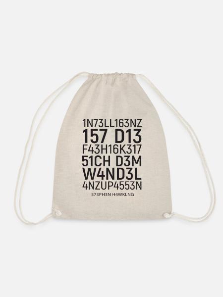 Intelligence is the ability ... Tricky, math - Drawstring Bag - nature