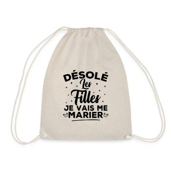 Désolé les filles je vais me marier - Sac de sport léger - nature - Devant