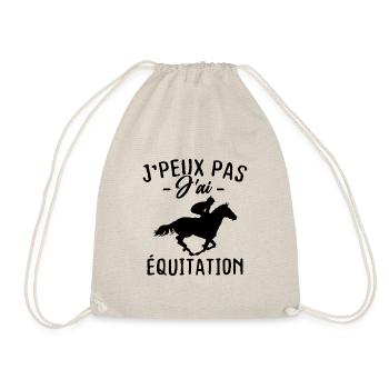 Je Peux Pas J'ai Équitation - Sac de sport léger - nature - Devant