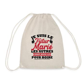 Futur marié / les autres sont juste la pour boire - Sac de sport léger - nature - Devant